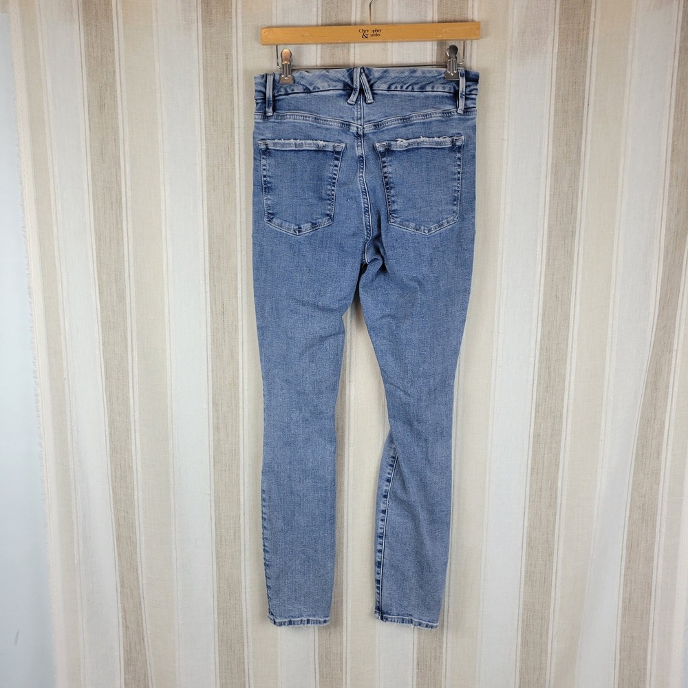 Good American High Rise Skinny Jeans Blue Size 6/28 - Picture 11 of 11
